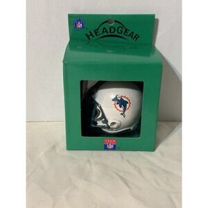 Miami Dolphins NFL Headgear‎ Mini Helmet Ornament NIB Vintage Triatic Football